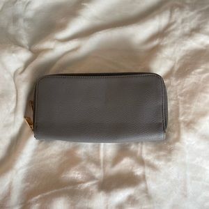 Gray well used wallet